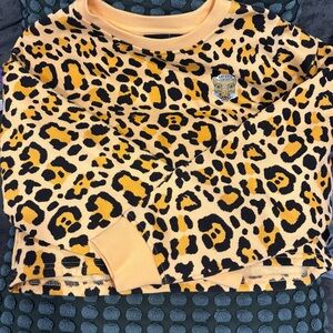 Vans Leopard Print cropped Sweater **NWOT**